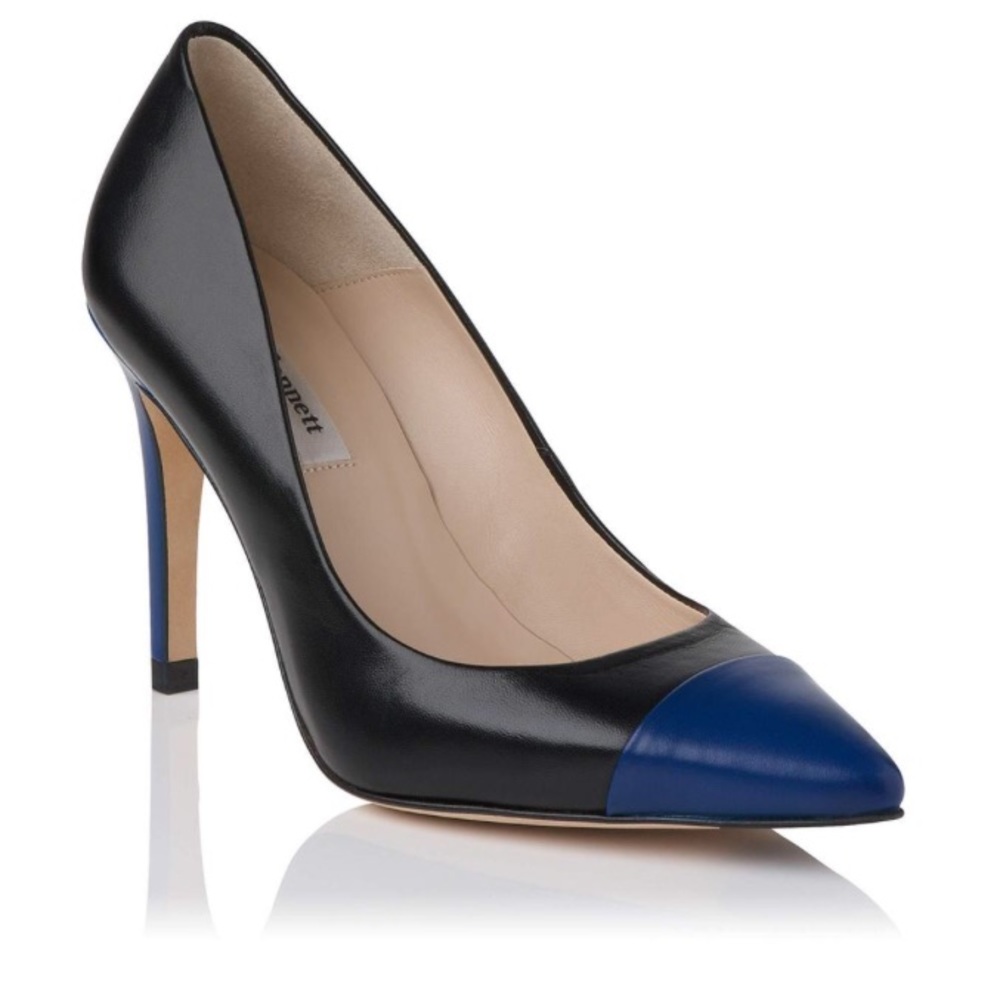 L. K. Bennett Drew Cap Point Toe Court Pumps - Picture 1 of 6